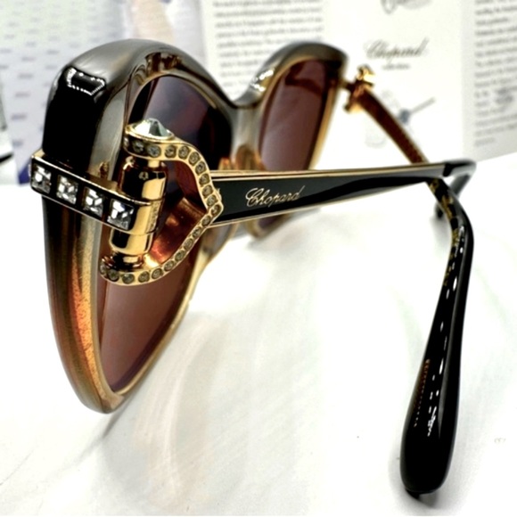 👑Chopard SCH232S TA9P Polarized Cat Eye . Size 55-16-135mm‼️🏆 - Picture 7 of 16